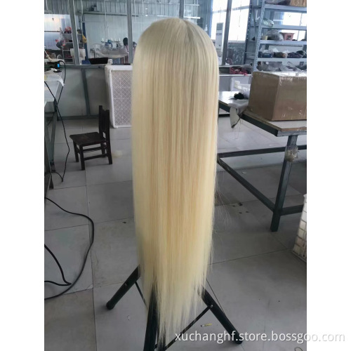Brazilian Frontal Transparent 613 Blonde Lace Front Human Hair Wigs With Baby Hair HD Glueless Blonde Lace Frontal Wig